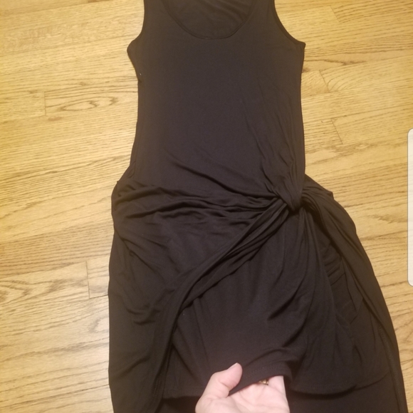 Sttela Luce Casual  asymmetrical black dress - Picture 4 of 10
